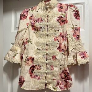 Zimmermann floral blouse 1